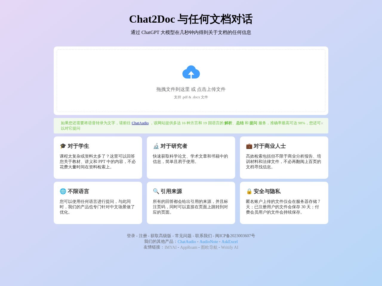 Chat2Doc