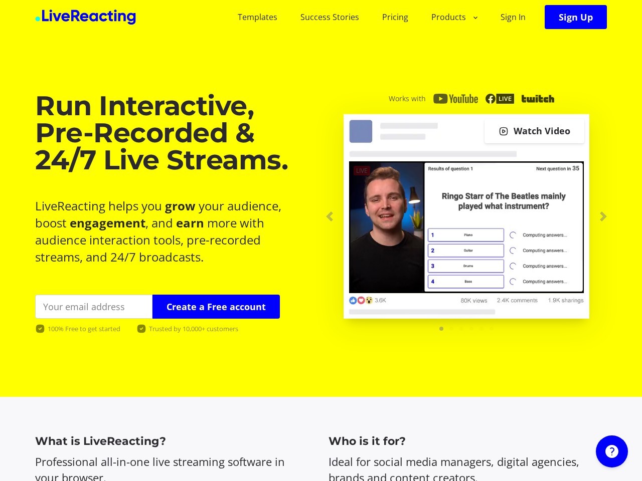 LiveReacting AI